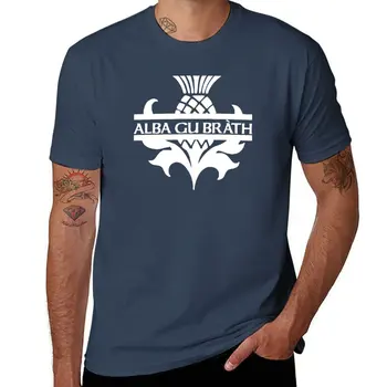 Новая футболка Alba Gu Brath Flower Of Scotland Thistle, летние топы, быстросохнущая футболка, мужские футболки чемпиона