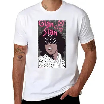 Новая футболка glam slam от HeartandStarr, футболки на заказ, создайте свою собственную одежду в стиле аниме, мужские высокие футболки