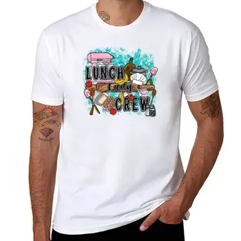 Новая футболка Lunch Lady Crew, великолепная футболка, летняя одежда, футболка на заказ, футболки большого размера, мужская хлопчатобумажная футболка