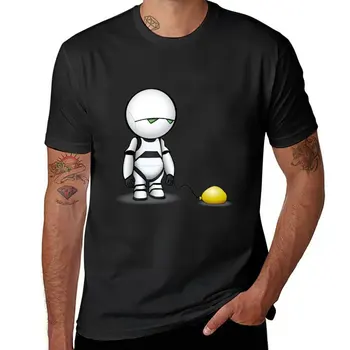 Новая футболка Marvin_s с воздушным шаром, однотонная футболка, черная футболка, рубашка с животным принтом для мальчиков, мужские футболки с рисунком больших и высоких