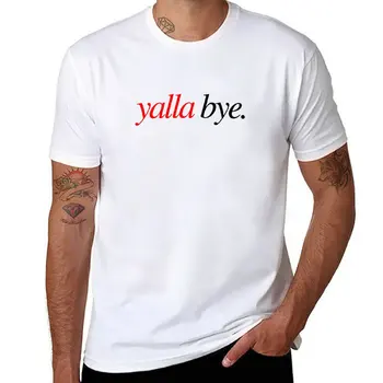 Новая футболка Yalla Bye, футболки на заказ, топы, футболки для мужчин