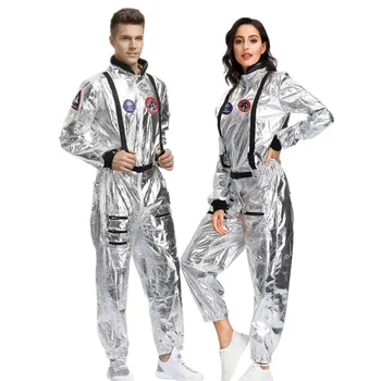 Новое поступление 2019 года, космический комбинезон для взрослых астронавтов, костюм пары пилотов для косплея на Хэллоуин
