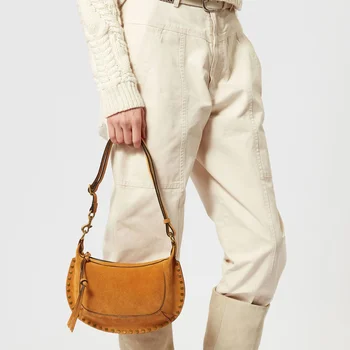 Новые женские сумки на одно плечо из воловьей кожи с заклепками и отделкой шнурком, сумка-мессенджер с регулируемым ремешком