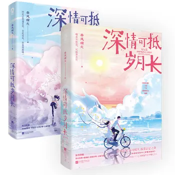 Новые китайские художественные книги Шэнь Цин Ке Ди Суй Юэ Чанг, Том 1 + 2 Шэнь Куо, Лу Янь, Современные молодежные любовные романы