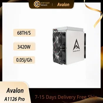 Новый Canaan Avalon A1126 Pro с блоком питания Asic Miner Бесплатная доставка