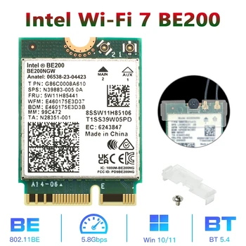 Новый Wi-Fi 7 Intel BE200 Bluetooth 5.4 Wifi карта BE200NGW 2.4/ 5/ 6 ГГц 5,8 Гбит/с для портативных ПК с Windows 11