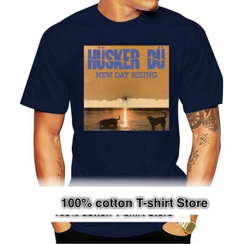 Новый альбом Husker Du New Day Rising панк-рок-группы, мужская футболка, Размер S - 3Xl, подарок на день рождения, футболка