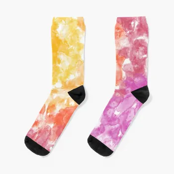Носки Tie Dye VI, чулки, мужские носки для бега, хлопчатобумажные носки, носки с подогревом, мужские женские носки