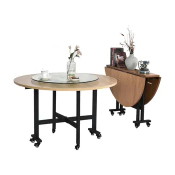 Обеденные столы из массива дерева в скандинавском стиле, легкая роскошная мебель для столовой, Складной кухонный стол, современный обеденный стол со шкивом для домашнего использования