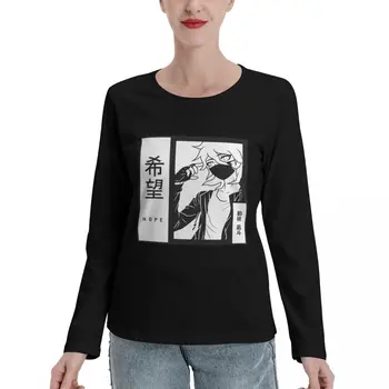 Обнадеживающий Нагито Комаэда, Футболки с длинным рукавом, забавные футболки, возвышенная футболка, футболки в тяжелом весе, платье-футболка для Женщин