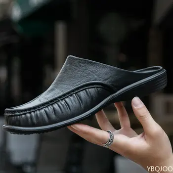Обувь Мужские Тапочки EVA Slip on Обувь на плоской подошве Прогулочные Мужские Полуботинки Удобные Мягкие Домашние Сандалии Размер 40-47 2023