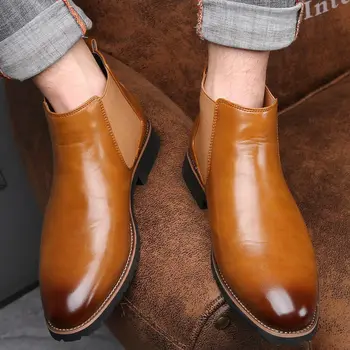 Оксфордская мужская обувь, мужские дизайнерские ботильоны 