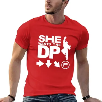 Она хочет футболку DP, черные футболки, футболки на заказ, мужские футболки, футболки для мужчин