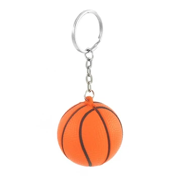 Оранжево-черная баскетбольная форма, спортивная цепочка для ключей с мячом для стресса