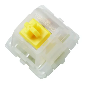 Оригинальные переключатели Gateron CAP V2 молочно-желтого цвета Linear 5pin 63g для механической клавиатуры MX