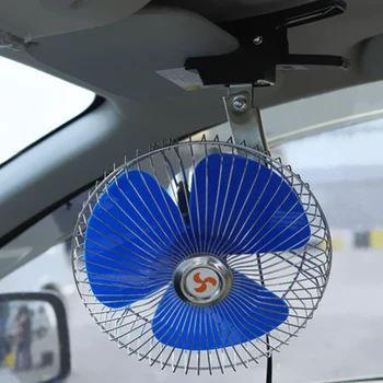 Осциллирующий потолочный вентилятор мощностью 12 В 25 Вт, Регулируемый персональный охлаждающий вентилятор для автомобиля, Небольшое охлаждение, Мощный летний кулер