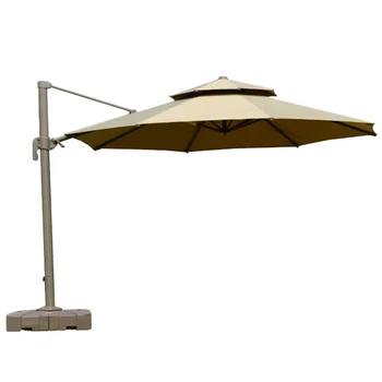 Открытый зонт складной зонт от солнца с двойным верхом круглый бескрайний римский зонт