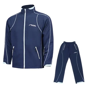 Пальто для настольного тенниса Stiga с капюшоном, мужская женская куртка, брюки, топ, спортивный костюм, зимний тренировочный комплект для тенниса, Tenis De Mesa