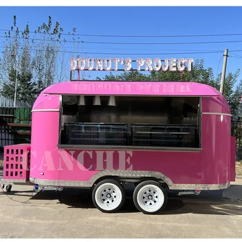 передвижная тележка для перевозки продуктов, фургон для общественного питания с пончиками, полностью оборудованный, горячая продажа в Европе
