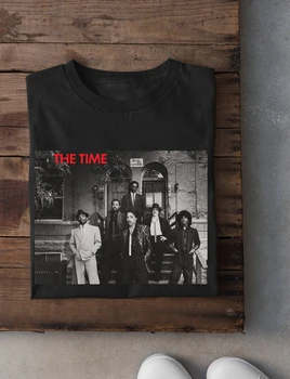 Переиздание черной мужской рубашки с рукавами Morris Day Label Make Peace Over The Time L179