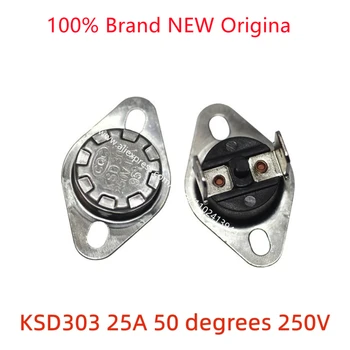 Переключатель контроля температуры KSD303 25A 50 градусов 250 В керамический автоматический сброс 25A 50 градусов термозащиты.