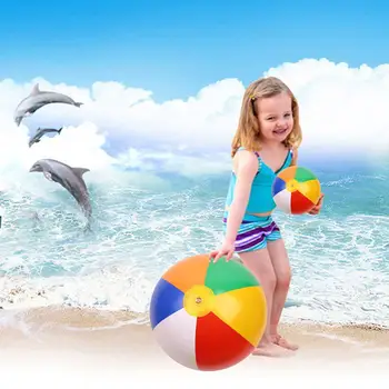 Пляжные Надувные Портативные Водные Игры, Самые продаваемые Водные Шары Для Бассейна, Для Летних Вечеринок, Радужный Пляжный Мяч, Красочная Забава