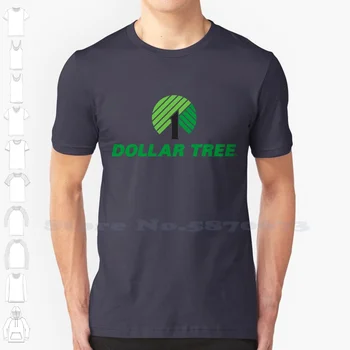 Повседневная футболка с логотипом Долларового дерева, футболки с рисунком высшего качества из 100% хлопка