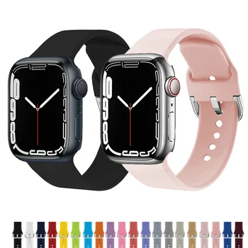 Подходит для Apple iwatch8, силиконовой пряжки Samsung, ремешка для часов Apple Watch765432SE, спортивного дышащего браслета