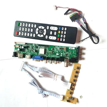 Подходит для LP140WH4-TLA1/TLA2/TLB1/TLB2 3663 цифрового обновления телевизора 40 pin LVDS 1366*768 AV HDMI-Совместимый VGA USB DVB экран ЖК-плата  