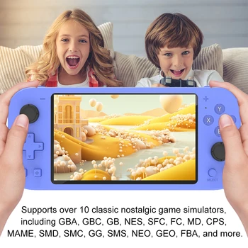 Портативные Игровые Плееры X20 MAX 3000 мАч с 5,1-дюймовым HD-экраном и Двойным Джойстиком Лучший подарок для детей и взрослых для Игр NES GBA GBC