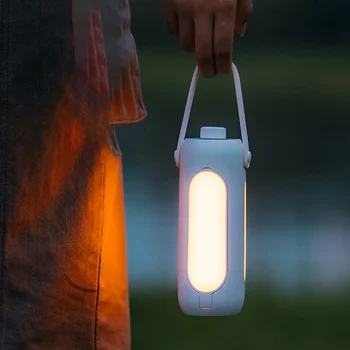 Портативный фонарь для кемпинга на открытом воздухе, 3-ступенчатая светодиодная подсветка, аварийный SOS, ручной фонарь, USB-фонарик для зарядки, Складные фонари для палатки