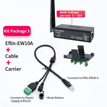 Последовательный порт RS232 к устройству WiFi Серверный модуль Elfin-EW10A Поддерживает передачу данных по протоколу TCP /IP Telnet Modbus Через