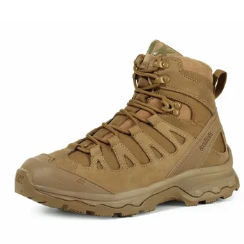 Походная обувь, Тактические ботинки для мужчин, кожаные кроссовки, спорт на открытом воздухе, Треккинг, скалолазание, Военная работа, Боевые ботинки для пустыни