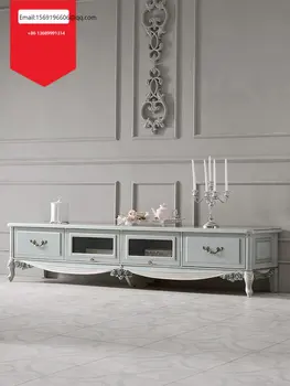 Придворная французская мебель из массива дерева Европейский телевизионный шкаф Французская мебель для гостиной роскошная вилла