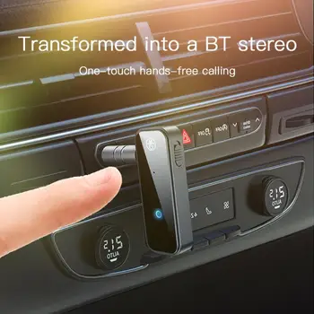 Приемник-передатчик Bluetooth 5.0 2 В 1 Беспроводной адаптер C28 3,5 мм Разъем для автомобильного музыкального аудиоприемника Aux Наушники Громкой связи