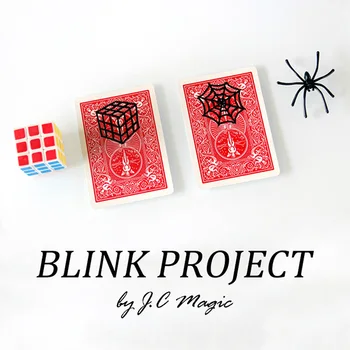 Проект Blink От J.C. Magic Illusions Реквизит Магический Трюк, Показанный по телевизору Крупным планом Магические трюки, Паук Появляется На Карточке Funny Bar