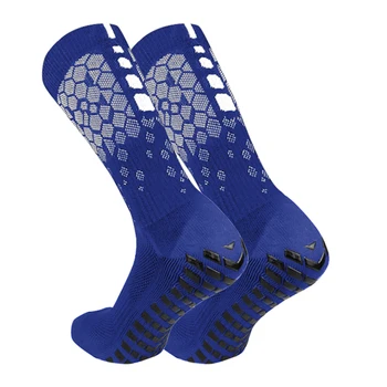 Противоскользящие футбольные носки для мужчин и женщин, дышащие спортивные носки с захватами для йоги, футбола, спортзала, велоспорта
