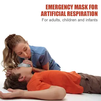 Профессиональная Дыхательная маска для искусственного дыхания с Односторонним Клапаном Многоразовая Дыхательная Тренировочная Маска Защитный Инструмент Для искусственного Дыхания