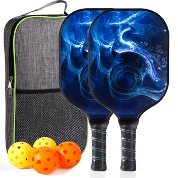 Профессиональная ракетка для пиклбола из углеродного волокна с эргономичной рукояткой для начинающих, снаряжение для пиклбола для спортивных соревнований Hallo