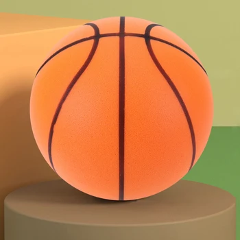 Прыгающий бесшумный мяч, высокопрочный бесшумный баскетбол для помещений, легкий для различных занятий в помещении.