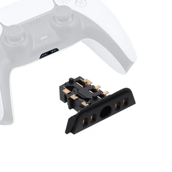 Разъем для наушников для геймпада PS5, высококачественная замена игрового контроллера, разъем для зарядки громкости, разъем для подключения гарнитуры