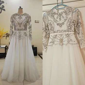 Реальное изображение, Роскошные расшитые бисером Дубайские вечерние платья для женщин, Свадебная вечеринка 2022, Элегантные Длинные арабские вечерние платья для выпускного вечера