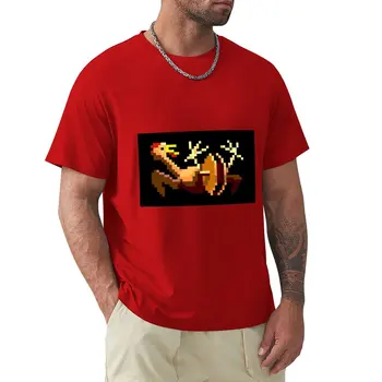 Резиновый цыпленок со шкивом посередине (Остров Обезьян) Футболка с наклейкой Эстетическая одежда футболки для мальчиков мужская одежда