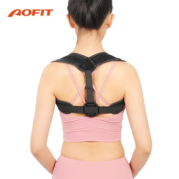 Ремень для коррекции осанки спины AOFIT Регулируемый Плечевой шейный отдел позвоночника Изменяет форму тела для коррекции осанки столбиком для женщин и мужчин