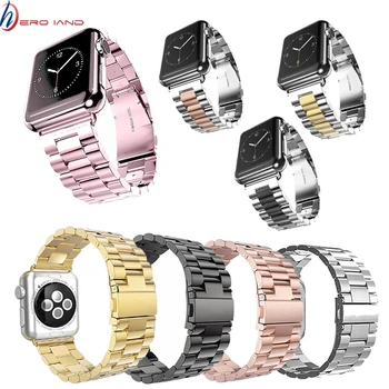 Ремешок из нержавеющей стали для Apple Watch 40 мм 44 мм 38 мм 42 мм Металлический браслет Smart Watch band для Apple Watch серии 7 6 5 4 3 2 1
