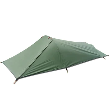 Сверхлегкий Открытый Кемпинг Палатка Для Одного Человека Кемпинг Палатка Водонепроницаемая Палатка Авиационный Алюминиевый Опорный Спальный Мешок Палатка
