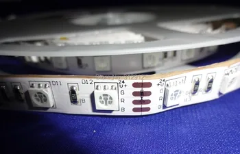Светодиодная лента DC24V 5050 SMD гибкий светильник 60LED / m, 5m 300LED, Белый, теплый, синий, зеленый, красный, желтый; RGB; не водонепроницаемый; IP33