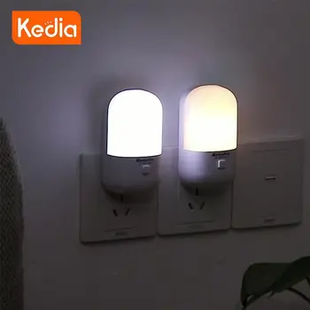 Светодиодный ночник 3 Вт Энергосберегающий ночной светильник, подключаемый к розетке для питания светодиодов, настенный ночник для спальни, ночник