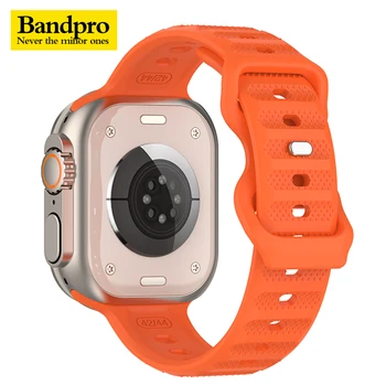 Силиконовый Ремешок Для Apple Watch Band Ultra 49 мм 44 мм 45 мм 42 мм 41 мм 42 мм 38 мм спортивный Ремешок Для часов iwatch Serise 8 7 6 5 браслет