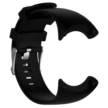 Сменный силиконовый ремешок для наручных часов Suunto Core All Black Спортивные часы Черный